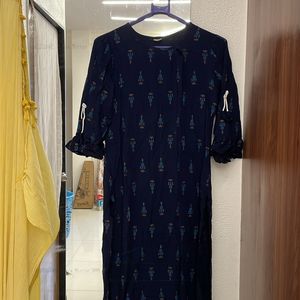 Navy Blue Kurta