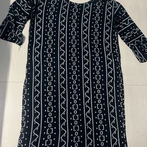 🖤🤍Beautiful Black N White Plazzo Kurti Set🖤🤍