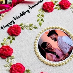 12inches Anniversary Photo Embroidery Frame