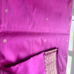 Pink Light Weight Silk Saree