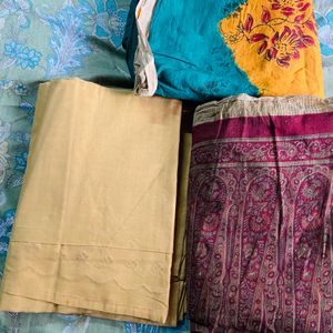 3 Cotton Sarees @₹399