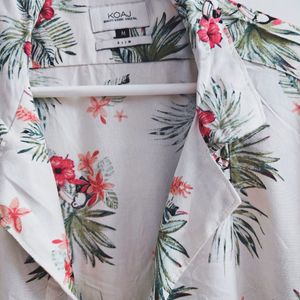 Loose Sleeves Floral Shirt