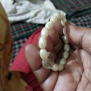 Heart Crystal Pearl Bracelet