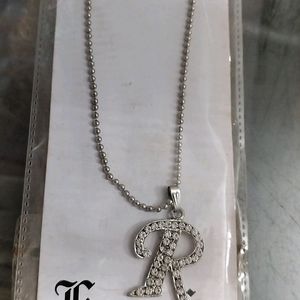 R Letter Necklace