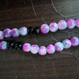 Marble Beads Bracelets Pair of Two