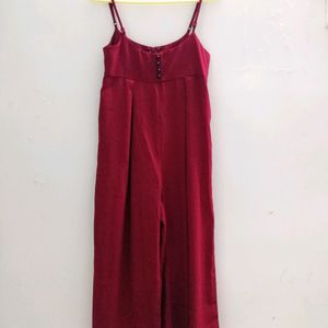 SHEIN Maroon Jumpsuit For Women