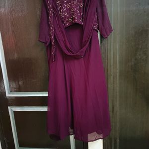 Libas Brand Indo Western Dress With Belt