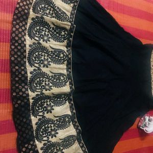 Black Anarkali With Pant