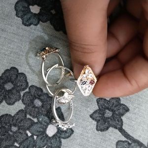 Silver Toy Ring Two Sets