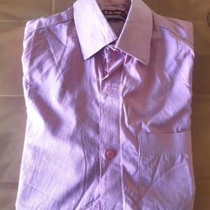 Magenta Colour Full Sleeve Cotton Shirt