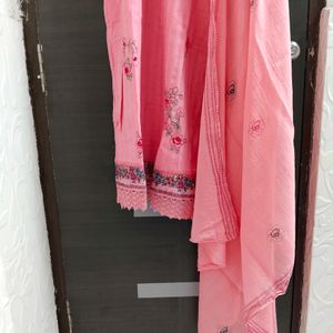 New Unused Pure Cotton Pakistani Embroidery Suit