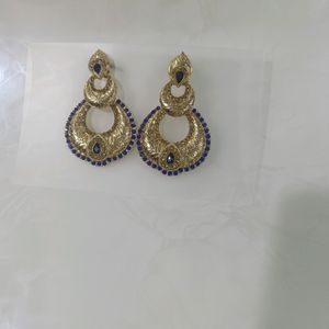 blue earrings