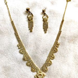 Diamond Necklace & Earrings