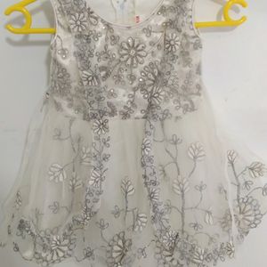 White Embroidery Frock