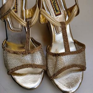 Party wear Golden Heels