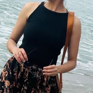 Black Crop Bodycone Dress