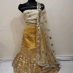 Mustard Colour Lehenga