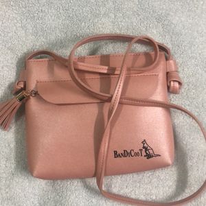 Pink Shiny Sling Bag