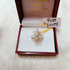 Pure Silver Turtle Ring