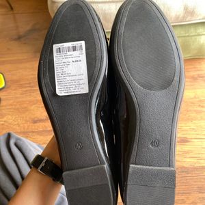 Brand New Black Patent Ballerinas