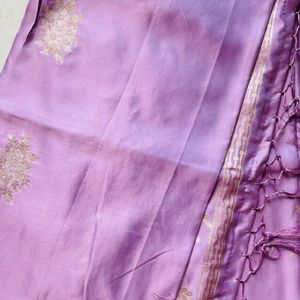 Lavender Silk Saree