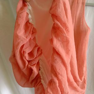 vintage imported peach top/dress(women)