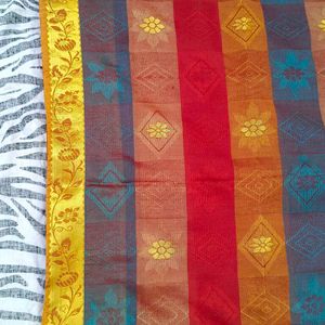 multi colour saree