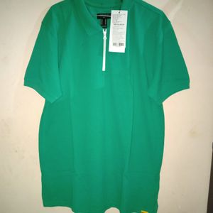 Men Green Polo Tshirt