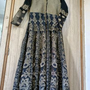 Full Flare Embroidery Dress