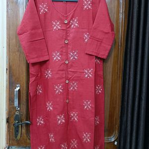 Premium Quality Red Colour Kurti ❣️❤️