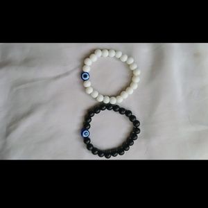 Both Pair Couple Evil Eye Bracelate