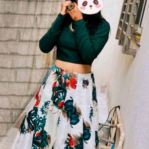 Multi Color Printed Long Skirt