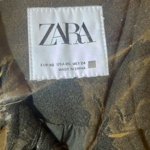 Zara Soft Jacket In Bottle Green