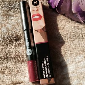 SUGAR Cosmetics MatteasHellLipCrayon-StephaniePlum