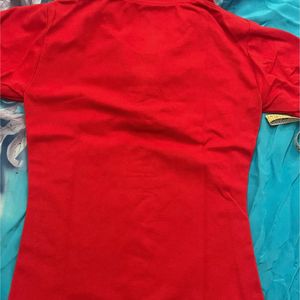 Louis Philippe Red Polo Tshirt