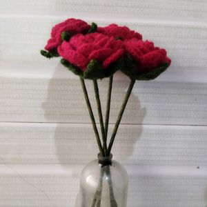 Pinterest Crochet Rose flower bouquet