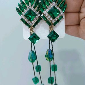 Green Earrings