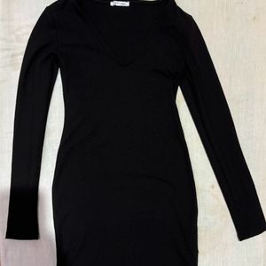 Black Zara mini Bodycon dress