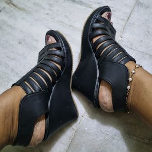 Strappy Black Heels