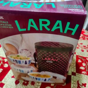 Larah By Borosil Opalware Tiffin Box Brand New