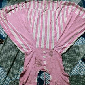 New Comfortable Pink Anarkali Kurta