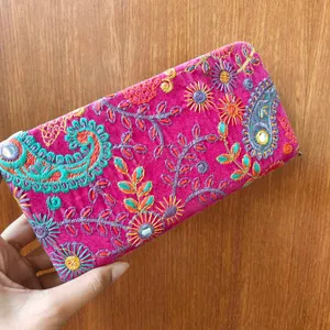 Hand Embroidered Wallet