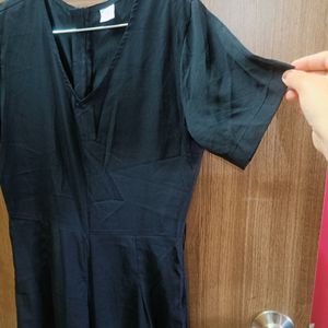 Black Jumpsuit With Belt For Women Size S.