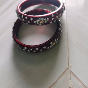 Beautiful Maroon Bangles