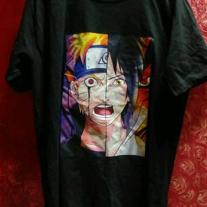 Back Colour Anime Baggy Tshirt