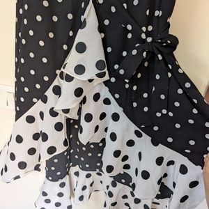 Polka Dots Wrapon Dress