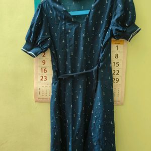 BLUE SINGLE PIECE DRESS