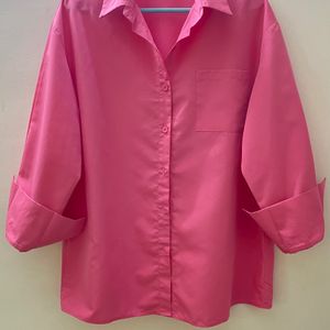 Pink Oversized Shirt