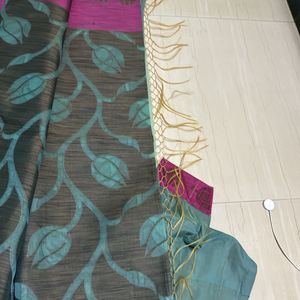 Saree With Stitched Blouse