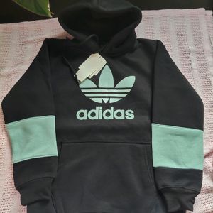 Men'Kangaroo pocket hoodie Adidas Logo Printed